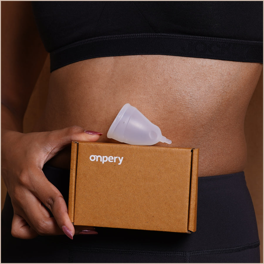Designed in India | ONPERY® MENSTRUAL CUP | Easier to Use, Easier to Insert, Easier to Remove, Better Grip, Ergonomic | 100% Medical Grade Silicone