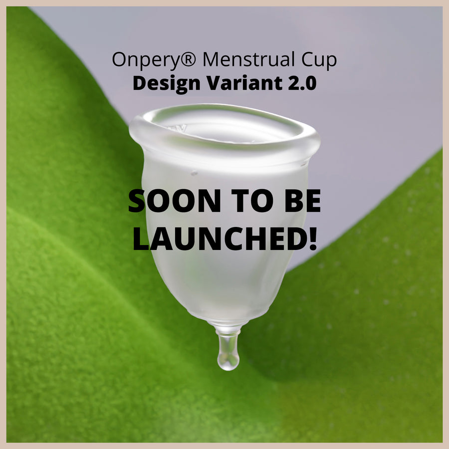 First indigenous patent-applied | ONPERY® MENSTRUAL CUP | Easier to Use, Easier to Insert, Easier to Remove, Better Grip, Ergonomic | 100% Medical Grade Silicone